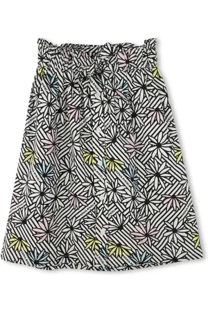 Sonia Rykiel Enfant Falda midi con estampado gráfico