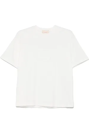 Elisabetta Franchi Camiseta con logo en relieve