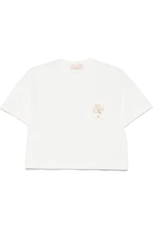 Elisabetta Franchi Camiseta con parche del logo