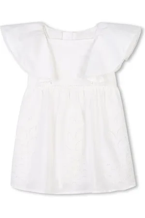 Chloé Set de gorro y vestido con motivo bordado