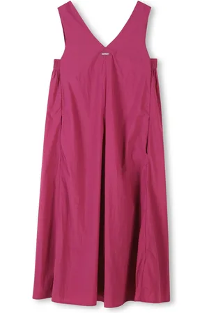 DKNY Vestido midi con aplique del logo