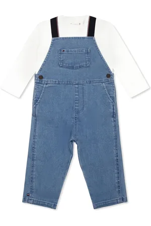 Tommy Hilfiger Peto vaquero con tirantes en contraste