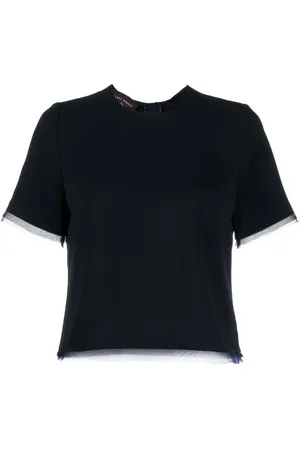 TALBOT RUNHOF Blusa Kaspar con ribete de organza