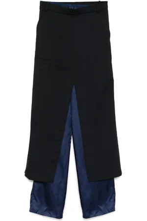 pushBUTTON Pantalones slip-on a capas