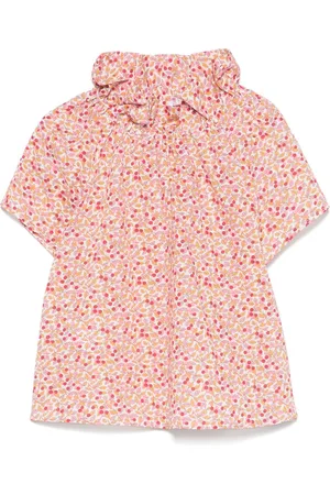 Il gufo Blusa con cerezas estampadas