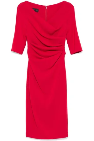 TALBOT RUNHOF Vestido midi fruncido