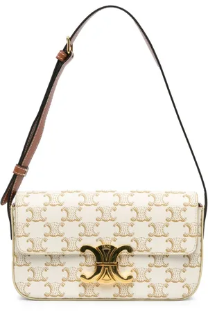 Céline Bolso de hombro Triomphe Claude de lona revestida 2021