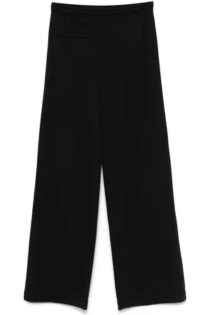 Maison Margiela Pantalones de chándal con logo bordado