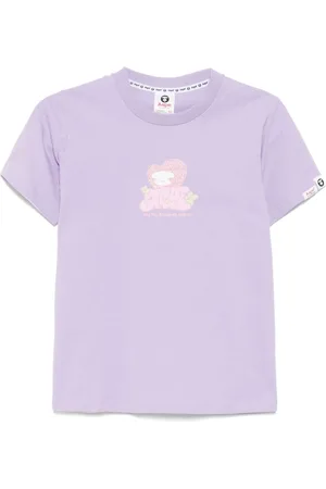 A Bathing Ape Camiseta con logo bordado