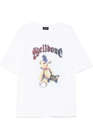 We11 Done Camiseta con logo estampado