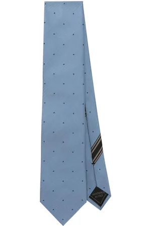 BRIONI Corbata con motivo de lunares