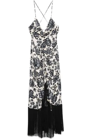 Sandro Vestido midi con estampado floral