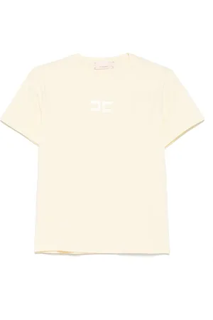 Elisabetta Franchi Camiseta con aplique del logo