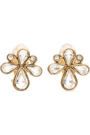 Saint Laurent Pendientes Flower 2000