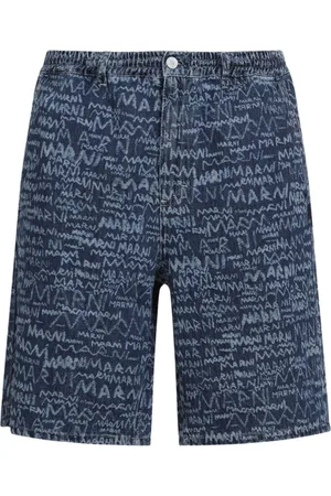 Marni Bermudas con logo estampado