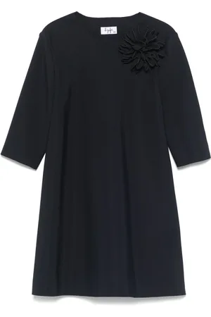 Il gufo Vestido con apliques florales