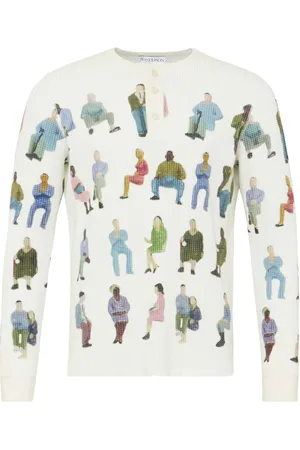 J.W.Anderson Jersey de algodón y tejido waffle