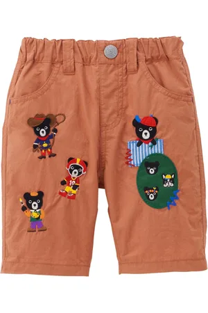 Miki House Pantalones con detalle de parche
