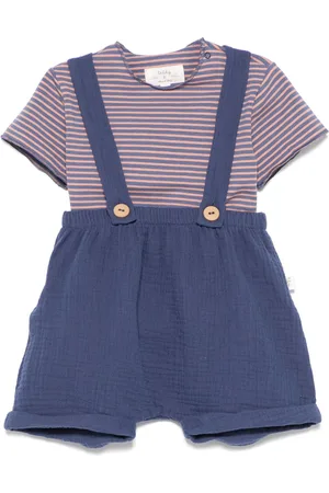 TEDDY & MINOU Conjunto de bermudas y camiseta a rayas