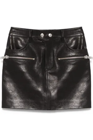 ANINE BING Minifalda Steel