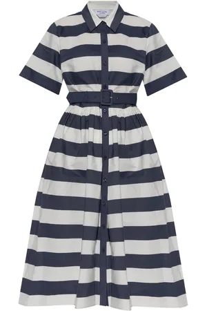Kate Spade Vestido midi a rayas