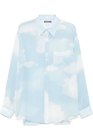 Moschino Camisa con nubes estampadas