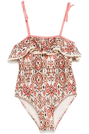 ZIMMERMANN Bañador con ribete de volantes