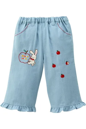 Miki House Pantalones con diseño bordado