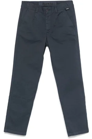 Aspesi Pantalones chinos con cierre de botón