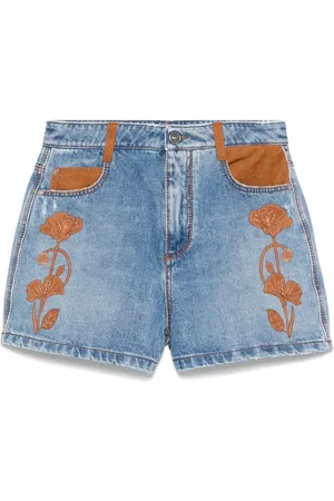 ERMANNO SCERVINO Pantalones vaqueros cortos con detalle floral