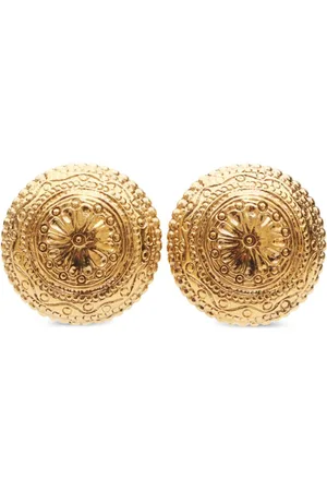 Saint Laurent Pendientes de clip grabados 1990-2000
