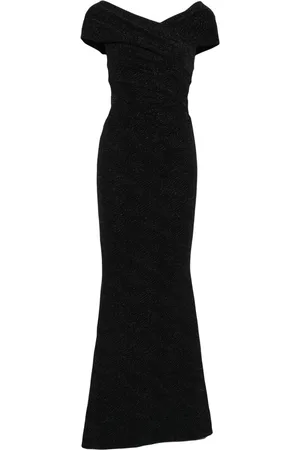 TALBOT RUNHOF Vestido largo metalizado