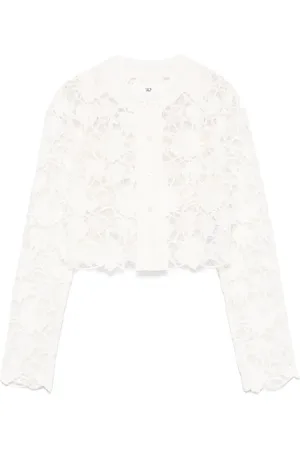 ERMANNO SCERVINO Chaqueta con encaje de guipur