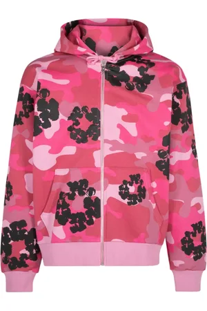 DENIM TEARS Sudadera Pink Camo con capucha