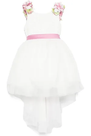 COLORICHIARI Vestido con apliques florales