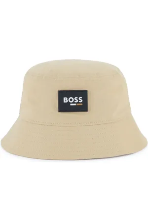 HUGO BOSS Sombrero de pescador con parche del logo