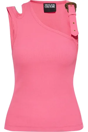 VERSACE Top con cuello asimétrico