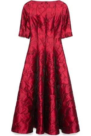 TALBOT RUNHOF Vestido midi con motivo en jacquard