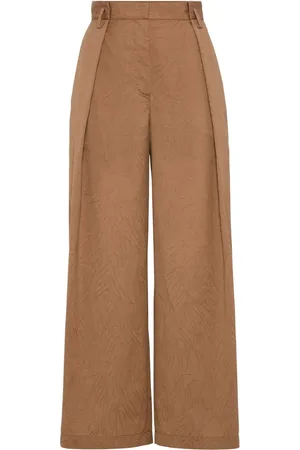 Brunello Cucinelli Pantalones anchos estilo capri