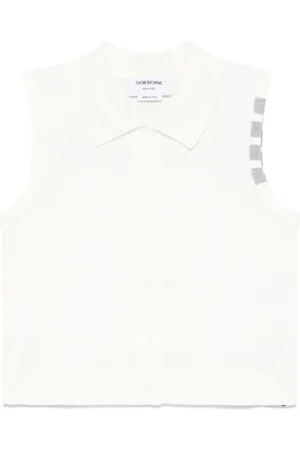 Thom Browne Chaleco con motivo 4-Bar