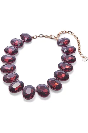 Carolina Herrera Collar con cristales facetados