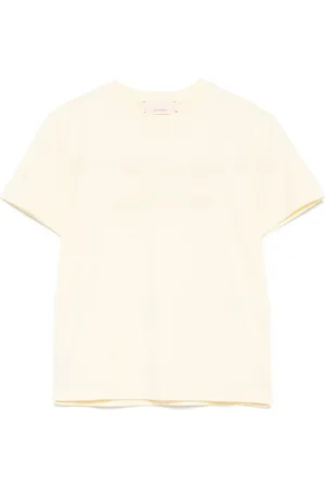 Elisabetta Franchi Camiseta con logo de strass