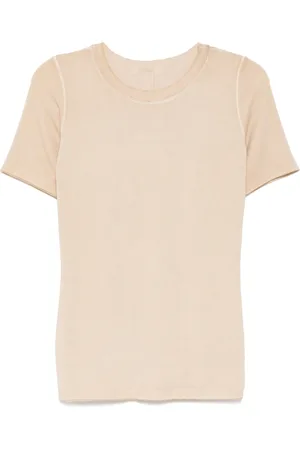 UMA WANG Top con cuello redondo