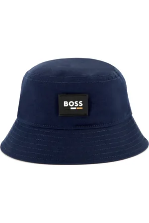 HUGO BOSS Sombrero de pescador con parche del logo