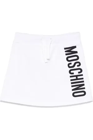 Moschino Falda con logo estampado