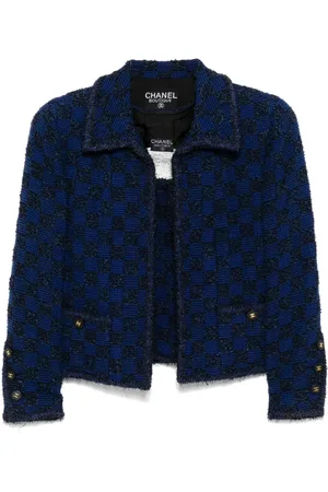CHANEL Top sin mangas tipo chaqueta de conjunto 1994