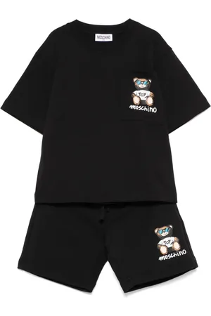 Moschino Conjunto corto con motivo Teddy Bear