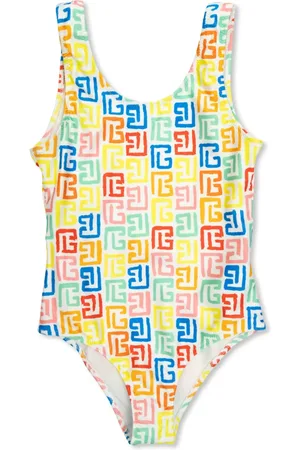 Balmain Bañador con estampado Greca
