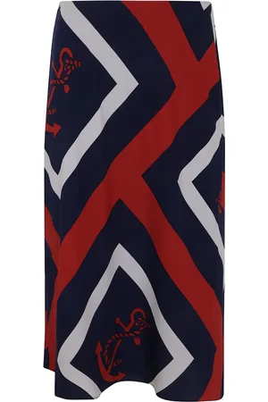 Ralph Lauren Falda midi con estampado Anchor