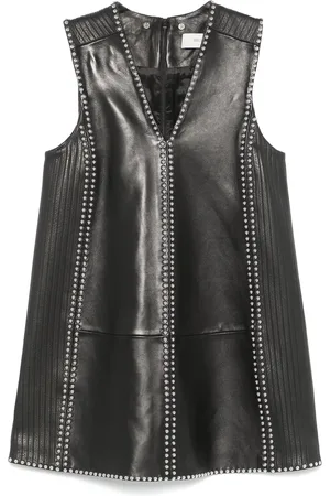 Golden Goose Vestido corto con cuello redondo